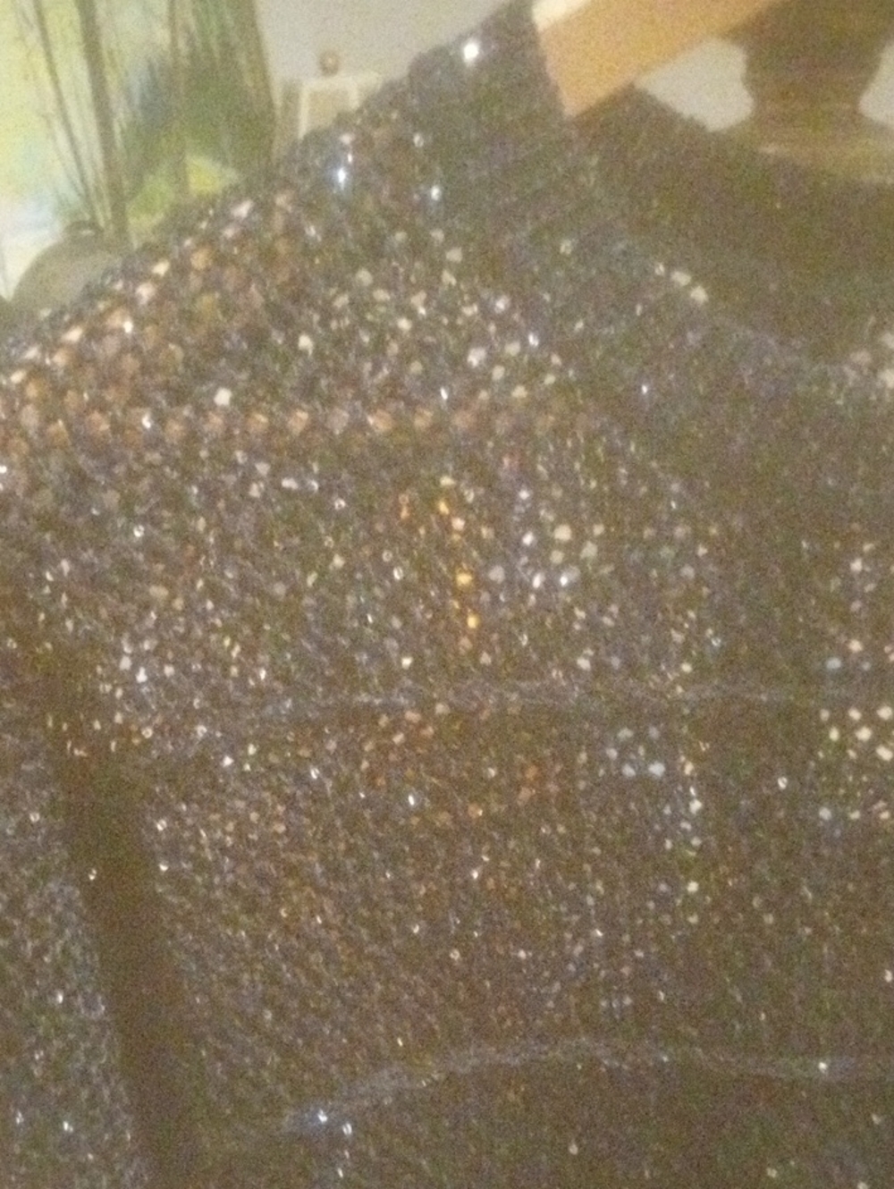 Black Sparkle Knit Sweater